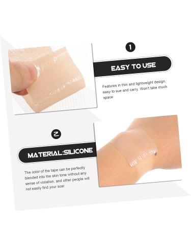 Healifty Silicone Scar Tape - 4 Rolls 33x5.5cm Adhesive Scar Patch for Removal and Treatment - Smooth Gel Sheets for Scars - Cleaning Supplies Included - Buy Online on GoSupps.com
