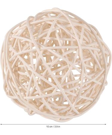 Fuerdich 6-Part Rattan Ball Ornaments - Durable Beige Decor for Weddings Christmas Birthdays & Parties - International Shipping Available - Buy Online on GoSupps.com