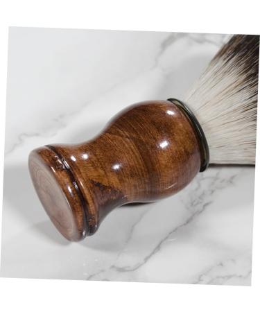 FRCOLOR Men Beard Brush - Soft Wooden Shaving Brush Tool for Gentlemen | Ideal Grooming Essential - Buy Online on GoSupps.com