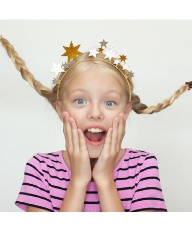 1 Piece Star Headband Colorful Headband Glitter Star Headband Party Headwear Glitter Hair Accessories Women's Hair Accessories Suitable for Birthdays Parties Weddings - Buy Online on GoSupps.com