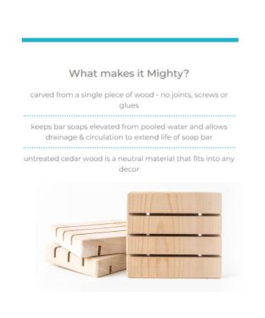 MightyNest Body Wash Set for Men | Oars and Alps Superfoliant Soap & Cedarwood Tray | All Skin Types | Sustainable & Plastic Free Gift Set - Buy Online on GoSupps.com