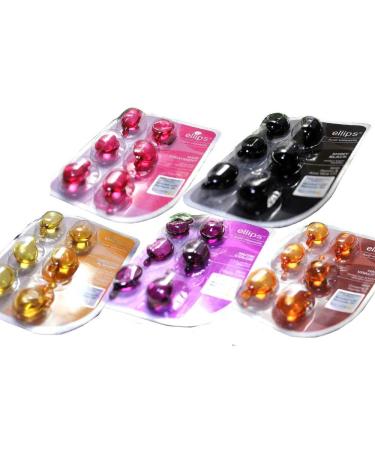 Ellipse hair vitamin 6 grain input 5 sheet set pink yellow black purple brown parallel import goods