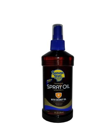 Banana Boat Spf08 Spray Oil Pump 8 Ounce Water Resistant 8 Fl Oz (Pack of 2)