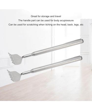 10-Piece Stainless Steel Telescopic Back Scratcher Set - Durable Metal Back Scrapers for Itching Relief | International Shipping Available - Buy Online on GoSupps.com