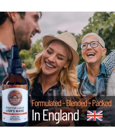 Lions Mane Supplement 24000mg - High Strength Liquid Formula, Made in UK - Alcohol Free - Buy Online on GoSupps.com