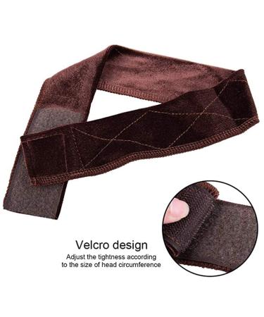 Wig Grip Head Band 2 Pieces - No Slip Velvet Wig Band for Secure and Comfortable Wear | Includes 2 Wig Caps for Weave - Brown - Buy Online on GoSupps.com