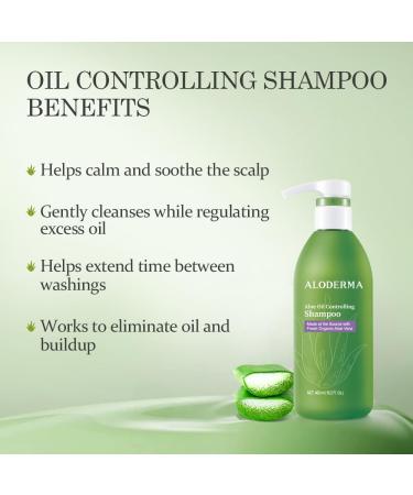 Aloderma Aloe Shower Set - Nourishing Body Wash Oil Controlling Shampoo Oil Controlling Facial Cleanser - Buy Online on GoSupps.com