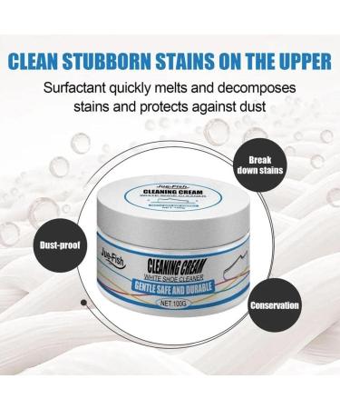New 100g White Shoe Cleaning Cream Multi-functional Sports Maintenance Brightening And Shoes Cleaning Yellowing F2K9 Whiten - Buy Online on GoSupps.com