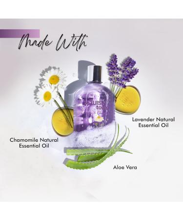 Buy Lavender & Chamomile Soothing Bath & Shower Gel - Luxury Vegan Aromatherapy | 100% Natural Essential Oils | 250ml for Men & Women - Paraben Free - Buy Online on GoSupps.com