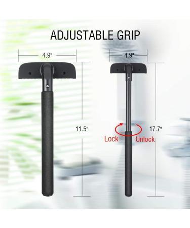 BTRICE Men's Hair Removal Back Razor - 17.7-Inch Pain-Free Body Shaver for Wet and Dry Use - Adjustable Grip DIY Grooming Tool - Buy Online on GoSupps.com