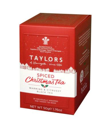 Taylors Spiced Christmas Tea 20 Wrapped and Tagged Teabags - 50g 20 Count (Pack of 1)