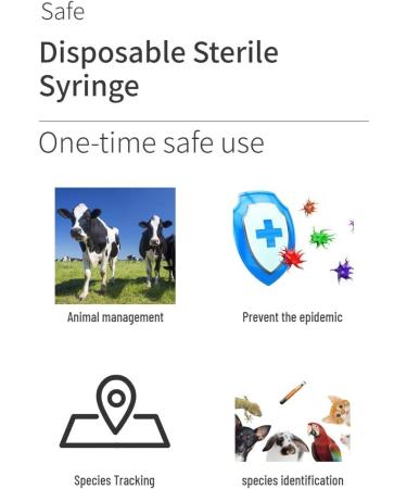 10PCs RFID Microchip for Pets - 2.12x12mm Transponder for Dogs Cats & Pigs - ISO 11784/11785 FDX-B - Buy Online on GoSupps.com