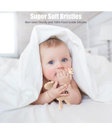 Buy Share & Care BPA-Free Silicon Giraffe Baby Bite Ring Toys - 2 Set for Gum Pain Relief | Perfect for Infants 3 Months+ - Buy Online on GoSupps.com