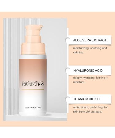Magic color-changing foundation skin tone adjusting lightweight face corrector tone-tuning technology moisturizing and nourishing 30 ml for travel - Buy Online on GoSupps.com