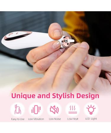 Portable Cordless Electric Nail Drill Kit for Salon-Quality Manicure & Pedicure - Rechargeable with Bits & Sanding Bands for Acrylic & Gel Nails - Buy Online on GoSupps.com