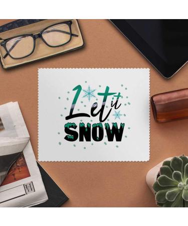 Buy 2 x 'Let It Snow' Microfiber Lens/Eyeglass Cleaning Cloths | Eco-Friendly High-Quality Clean | Worldwide Shipping - Buy Online on GoSupps.com