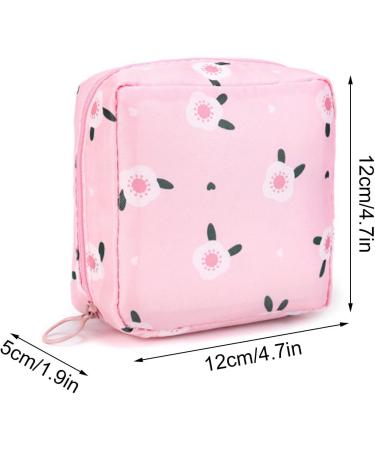 Napkin Storage Bag Period Bag with Zipper for Sanitary Napkin First Period Gifts Tampon Bag Feminine Bag Portable Menstrual Bag for Teen Girls Women Ladies (D1) - Buy Online on GoSupps.com