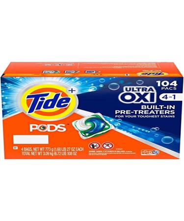 Tide PODS Ultra Oxi Liquid Detergent Pacs (104 Count)