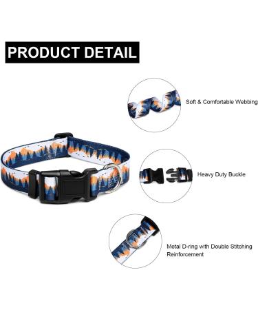 Buy Mercano Adjustable Dog Collar - Soft Nylon Comfort & Stylish Pattern for Small to Medium Dogs | Sunset Valley - Buy Online on GoSupps.com