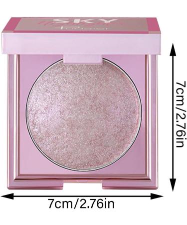 Highlighter Powder | 8g Water Resistant Eyelids Highlighting Powder - Beginner Friendly Brightening Cheekbones Body Cosmetics for Weddings Concerts Tmay #02 - Buy Online on GoSupps.com