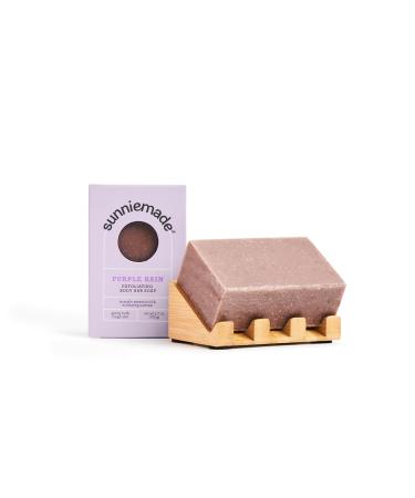 Buy Exfoliating Body Bar Soap - Purple Rain | Natural Sustainable With Lavandin & Oatmeal | International Shipping - Buy Online on GoSupps.com