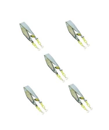 SBTRKT 5 pieces of acrylic fiber glasses chain fashionable modern robust non-slip fall-proof small cleaning suitable for sunglasses sunglasses