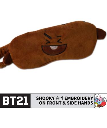 BT21 Brown SHOOKY Sleep Mask - Blindfold for Sleeping | One Size - Buy Online on GoSupps.com