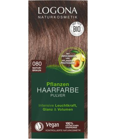 Logona Herbal Hair Color Powder 080 natural brown