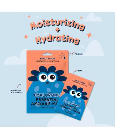 Essential Ampoule Mask (Hyaluronic) - Hydrating Korean Face Mask for Glowing Skin | Ship Worldwide - Buy Online on GoSupps.com