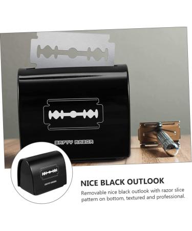 Minkissy Blade Recycling Box - Metal Razor Disposal Container for Milling Cutters & Manual Shavers - 6.5x6cm Black Storage Solution for Safe Disposal - Buy Online on GoSupps.com
