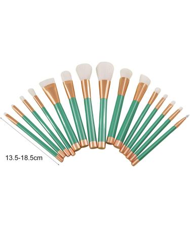 Makeup Brushes 15Pcs/Set Concealer Brush Professional Reused Soft Safe Long Lifespan Cosmetics Tools Green Tube Eye Concealing Eye Shadow Brush - Buy Online on GoSupps.com