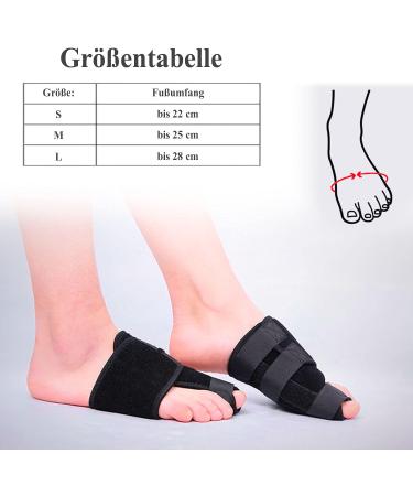 Toe Correction Bandage Black M - Comfort for Foot Circumference up to 25 cm | International Shipping Available - Buy Online on GoSupps.com