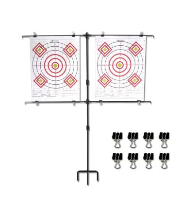 Highwild Adjustable Paper Target Stand, Frame with 8 Clips | Clear Bullseye Targets Sheet for Shooting Practice A- Paper Target Stand - Buy Online on GoSupps.com