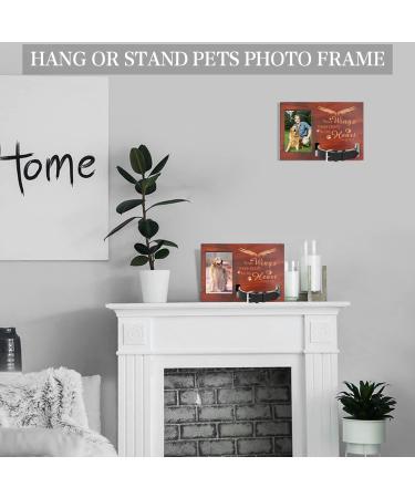 Personalized Wooden Pet Memorial Picture Frame for Cats and Dogs - Sympathy Gifts for Loss, Remembrance, and Bereavement - Buy Online on GoSupps.com