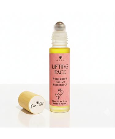 Theo+Dor Lifting Face Huile-S rum Visage en Roll-On la Rose 10 ml Effet Lifting & Anti- ge Soin Raffermissant pour Peaux S ches clat Naturel Cosm tique Cor enne V gan base de Rose