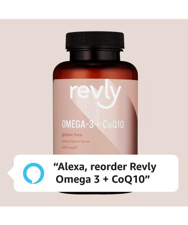 Revly Omega 3 Fish Oil + CoQ10 Softgels - Natural Lemon Flavor - 60 ct - Buy Online on GoSupps.com