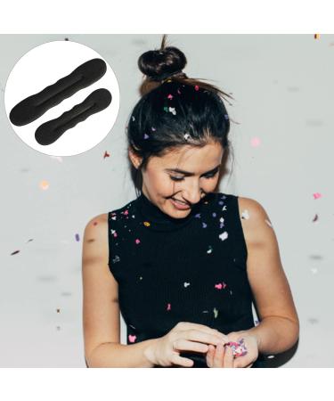 4Pcs Black Magic Hair Bun Maker Set - Sponge Bun Shaper Accessories for Easy Updo Styles - Perfect Gift for Girls and Women (2 Medium 2 Large) - Buy Online on GoSupps.com