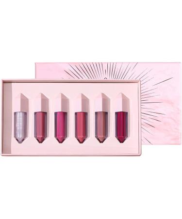 CHAKAE 6pcs Lip Gloss Long Lasting Moisturizing Waterproof Lip Gloss Rich Pigment for Daily and Party Makeup - Buy Online on GoSupps.com