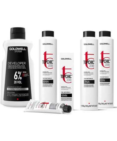 GOLDWELL Topchic Zero 5NN Light Natural Brown Intense Can 250ml - Buy Online on GoSupps.com