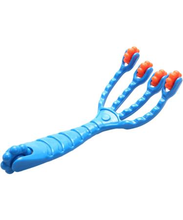 Huusuei Blue 4 Finger Massage Device - Plastic Roller Body Massager for Fatigue Relief in Buttocks Hips Head & Legs - Shop Now! - Buy Online on GoSupps.com