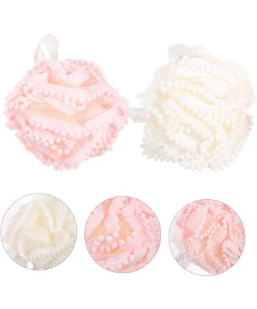Gatuida Shower Ball - 2pcs Bath Scrub Flower Travel Body Brush & Back Cleaner Towel | Ideal for Relaxation & Cleaning - Buy Online on GoSupps.com