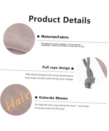 Angoily Travel Toiletry Bag Drawstring Fabric Bags Hair Dryer Bag for Travel Hairdressing Tool Jewelry Bag - Buy Online on GoSupps.com