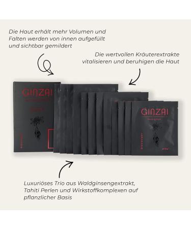 Ginzai Sheet Mask Face Care Set | Vegan Anti-Aging Skin Booster with Ginseng | Peeling Pads & Face/Neck Mask for Radiant Complexion & Clear Skin - International Shipping - Buy Online on GoSupps.com