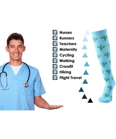 ZLYJ Compression Socks for Men & Women | Colorful Knee Support for Running Yoga & Fitness - XL A - Buy Online on GoSupps.com