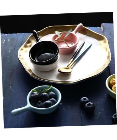 Zerodeko Ceramic Sauce Dishes Seasoning Dishes Sushi Dipping Food Sauce Dish Jewelry Plate Lipstick Ceramics - Buy Online on GoSupps.com