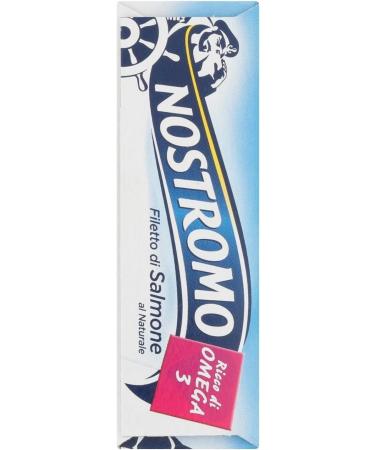 Nostromo Filetti di Salmone al Naturale Lot de 5 filets de saumon naturels 110 g + 1 paquet de poudre de talc Felce Azzurra 100 g - Buy Online on GoSupps.com