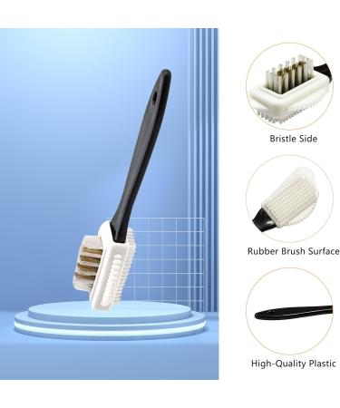 Suede Brush Set - 4-Sided Shoe Cleaner with Brass Bristle, Eraser, and Cloth - Buy Online on GoSupps.com