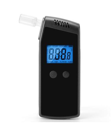 Breathalyzer, XCAI Professional Alcohol Tester, USB Rechargeable Portable Digital LCD Alcohol breathalyzer Tester for Personal & Professional Use with 10 Mouthpieces