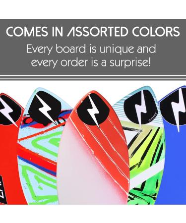 Zap Skimboards Classic Series Wedge Medium Skimboard 45 - Assorted Colors - E-Glass Wrap - Polyester Resin - TuffCoat Gloss Finish - Buy Online on GoSupps.com