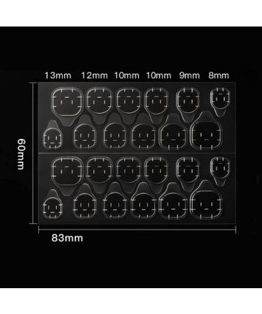 TYCIONG 50 Sheets Nail Glue Sheets Thin Durable Double Sided Waterproof Transparent Breathable Nail Glue for Nails - Buy Online on GoSupps.com